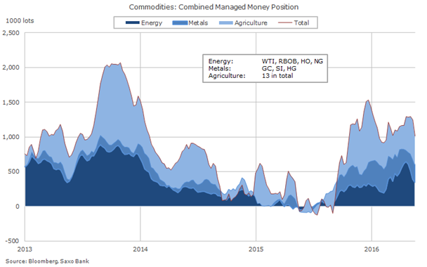 Posiciones en materias primas Posiciones en materias primas